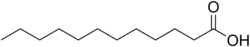 Structuurformule van laurinezuur