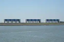 Zicht vanaf de Waddenzee