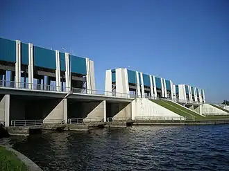 Zicht vanaf het Lauwersmeer