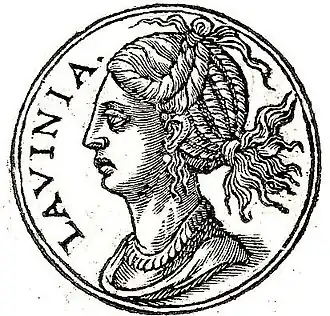 Lavinia volgens de Promptuarii Iconum Insigniorum