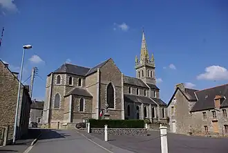 De kerk van Le Gouray