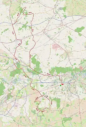 Routekaart van de Le Samyn 2015 (mannen)