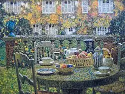 De tafel in de herfst