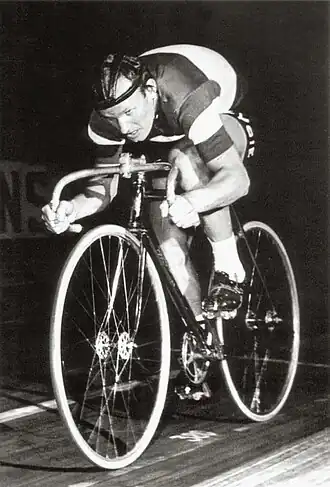 Faggin op de Velodromo Vigorelli