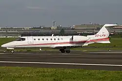 Learjet 45 op Berlin - Tempelhof (2006)