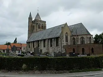 De Onze-Lieve-Vrouw-Hemelvaartkerk in Lederzele