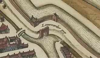 De poort in 1652.