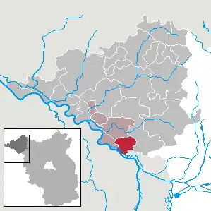 Kaart van Legde/Quitzöbel