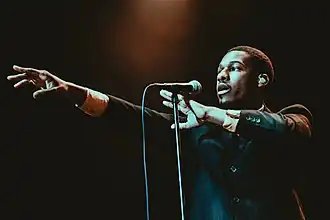 Leon Bridges in Dallas, Texas in 2016