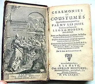 Een boek uit 1682 over het -moderne- Jodendom