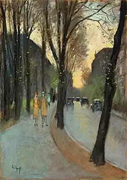 Berlijnse straat in het vroege voorjaar, ca. 1920