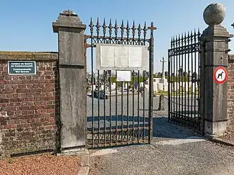 Toegang tot de begraafplaats