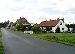 Hoofdweg door Ploskov