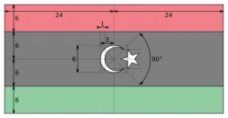 Constructie van de vlag