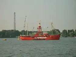 Lichtschip Noord-Hinder tijdens SAIL 2005 in Amsterdam