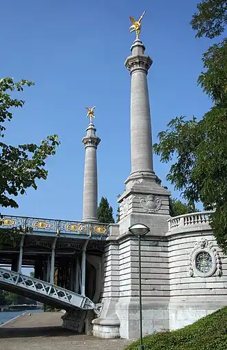 Zuilen van de Pont de Fragnée