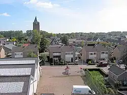 Gezien vanaf de molen De Zwaan