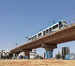 Luchtspoor in Addis Ababa
