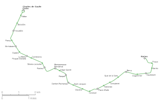 Parijse metrolijn 6 op de kaart