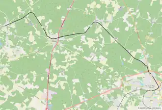 Spoorlijn Dax - Azur op de kaart