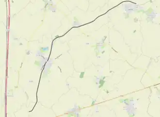 Spoorlijn Frémicourt - Quéant op de kaart