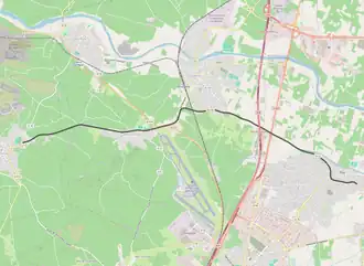 Spoorlijn Pia - Baixas op de kaart