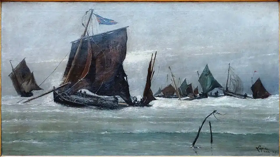 Vissersboot terugkerend naar Berck (1877), Rijsel, Museum voor Schone Kunsten
