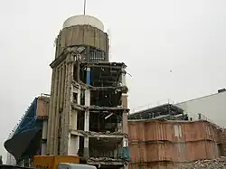 Althoff-toren op 31 mei 2008, een dag voor de sloop