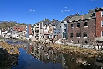 Dolhain, de Vesder in de stad