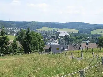 Blik op Frielingsdorf vanuit het zuiden