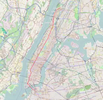 Eighth Avenue Line op de kaart