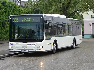 Een standaardversie van de Lion's City, in gebruik bij het Duitse SWEG.