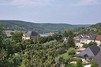 Gezicht op Lissac-sur-Couze