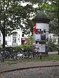 Aanplakzuil in Hamburg, monument