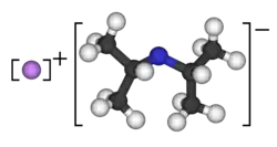 Molecuulmodel van lithiumdi-isopropylamide