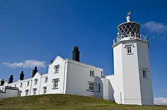 Lizard Lighthouse, zicht op de oostelijke toren