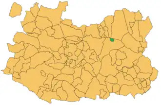 Kaart van Llanos del Caudillo