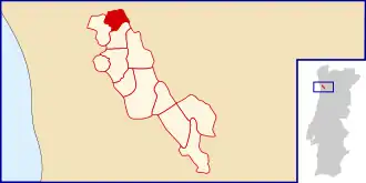 Kaart van Baguim do Monte