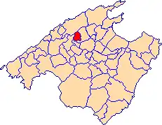 Kaart van Mancor de la Vall