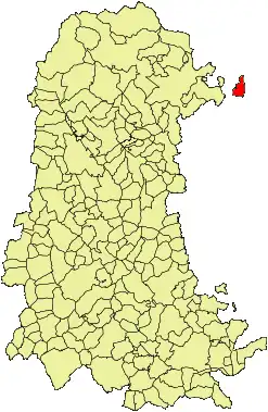 Kaart van Berzosilla