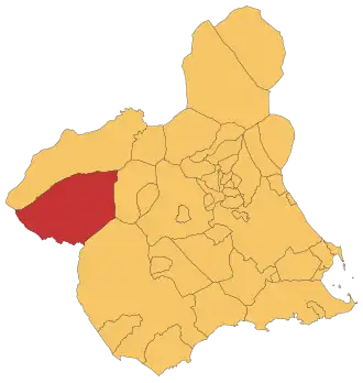 Kaart van Caravaca de la Cruz