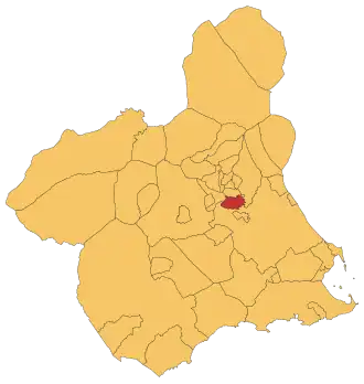 Kaart van Las Torres de Cotillas