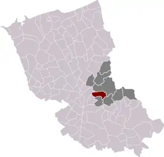 Kaart van Terdegem