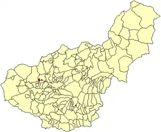 Kaart van Valderrubio