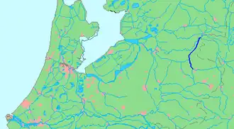 Ligging van het Kanaal Almelo-De Haandrik