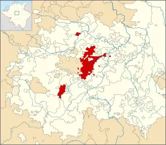 Locatie van Saksen-Weimar in 1680