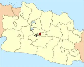 Locatie van de plaats Cimahi