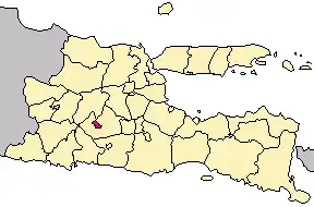 Kota Kediri de Indonesische provincie Oost-Java