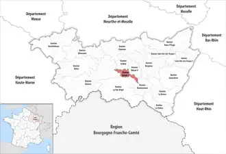 Locatie van het kanton