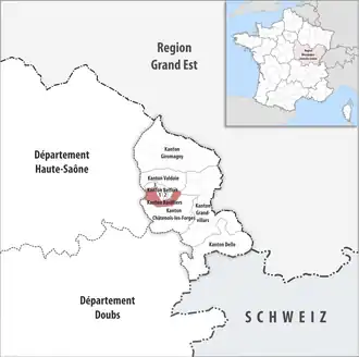 Locatie van het kanton